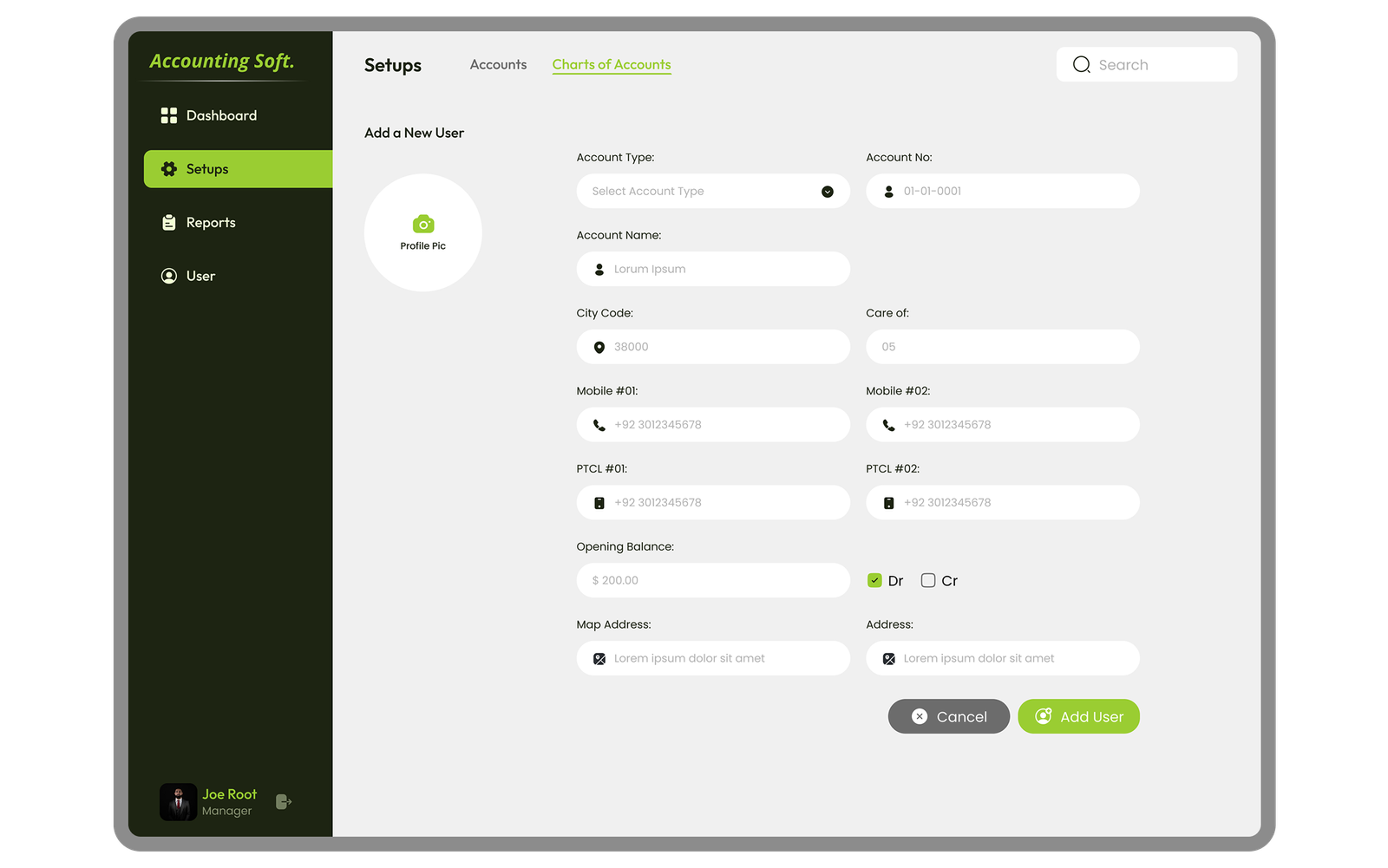 Dashboard Screenshot